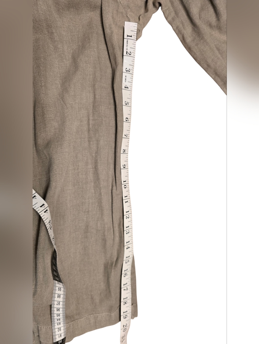 Universal Thread Linen-Blend Relaxed Overalls in Olive and Taupe - Picture 9 of 11